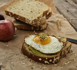 Image showing Avocado Breakfast Sandwich