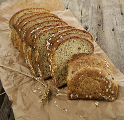 Image showing Sliced Brown Wholewheat Bread