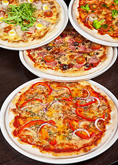 Image showing pizza set