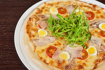 Image showing meat pizza