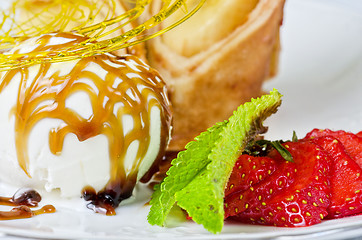 Image showing tasty pancake dessert