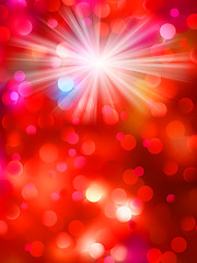 Image showing Colorful bokeh light background. EPS 10