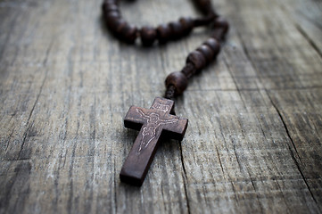 Image showing Wooden Rosary