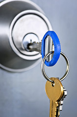 Image showing Keys in lock