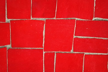 Image showing Red mosaics