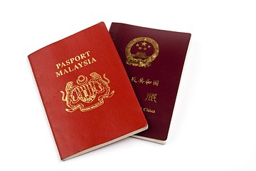 Image showing China And Malaysia Passport