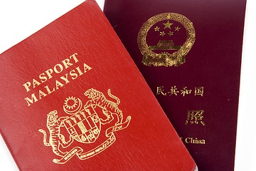 Image showing China And Malaysia Passport