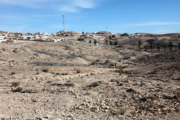 Image showing An Arab village of Matmata in Southern Tunisia in Africa