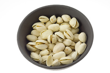 Image showing Bowl of pistachio nut

