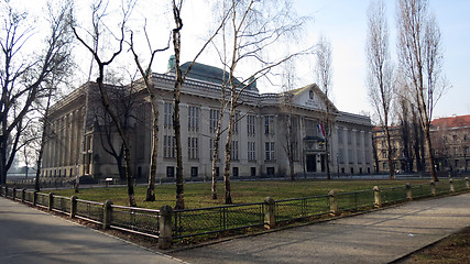 Image showing Croatian national state archives building in Zagreb, Croatia