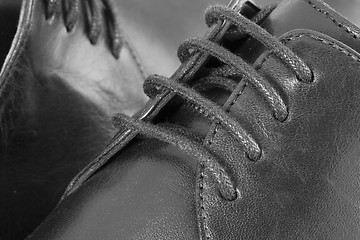 Image showing Closeup of leather shoes

