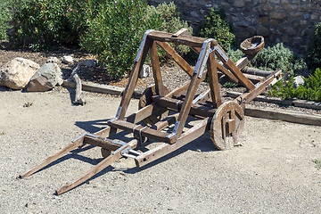 Image showing Catapult in the medieval 