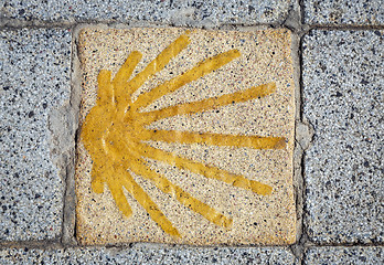 Image showing Symbol of the Santiago's road 