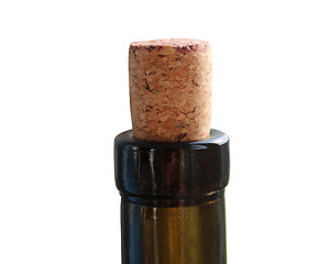 Image showing cork in the bottle of wine