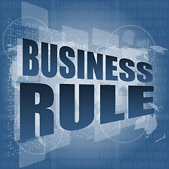 Image showing business rule interface hi technology