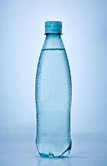 Image showing wet plastic bottle of water