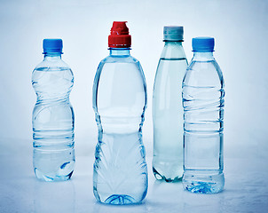 Image showing various water bottles 