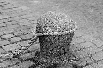 Image showing Stone Mooring Bollard