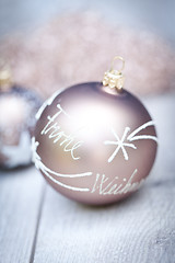 Image showing festive glitter christmas decoration bauble seasonal