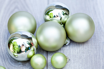 Image showing festive glitter christmas decoration bauble seasonal
