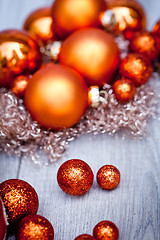 Image showing festive glitter christmas decoration bauble seasonal