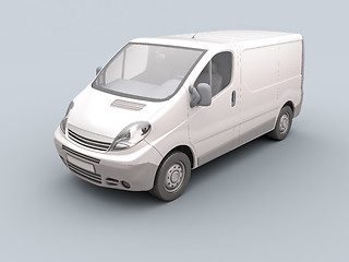 Image showing White commercial van