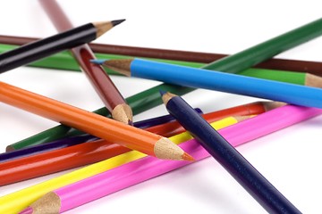 Image showing Disorderly Colored Pencil