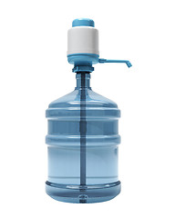 Image showing Bottle of water with the pump