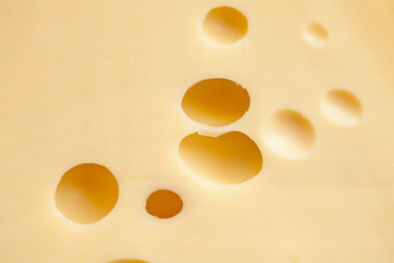 Image showing Cheese with holes