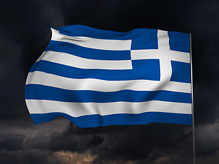 Image showing Flag of Greece