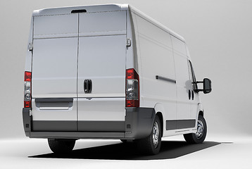 Image showing White commercial van