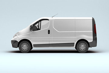 Image showing White commercial van