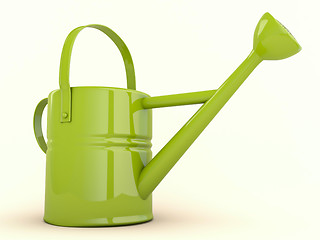 Image showing Green watering can