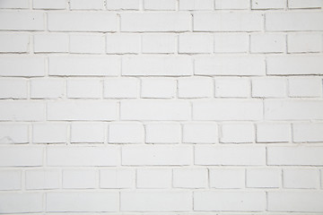 Image showing White brick wall