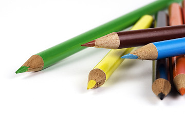 Image showing Disorderly Colored Pencil