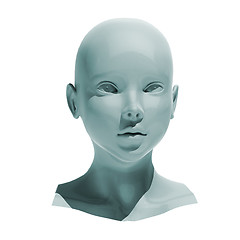 Image showing Android head isolated