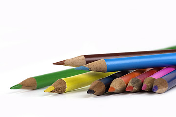 Image showing Disorderly Colored Pencil