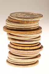 Image showing Stack of coins