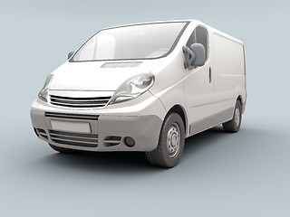 Image showing White commercial van