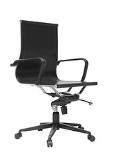 Image showing Gray office chair isolated