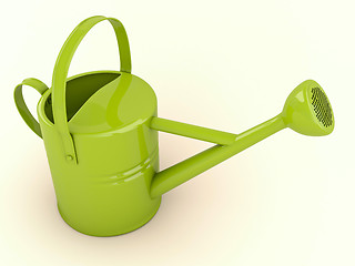 Image showing Green watering can