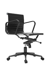 Image showing Gray office chair isolated