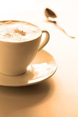 Image showing Cup of cappuccino