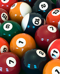 Image showing Billiard balls