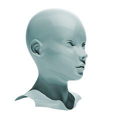 Image showing Android head isolated