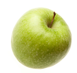 Image showing Green ripe apple isolated