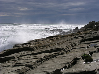 Image showing Pancake rocks