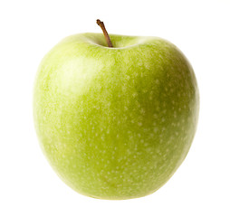 Image showing Green ripe apple isolated