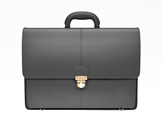 Image showing Black business briefcase isolated