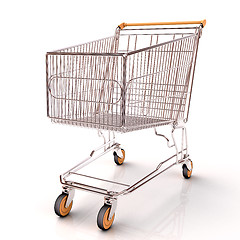 Image showing Shopping cart isolated